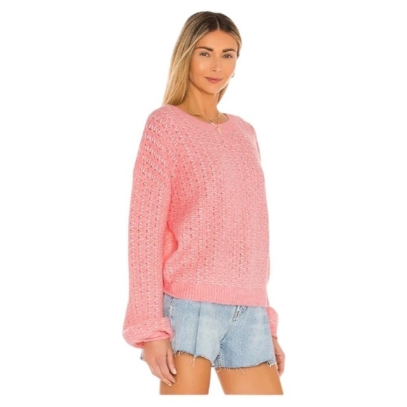 For Love & Lemons Dawn Hi Low Pullover - Pink - Picture 5 of 8